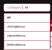 Category filter dropdown