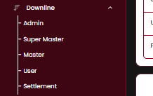 Downline sidebar submenu