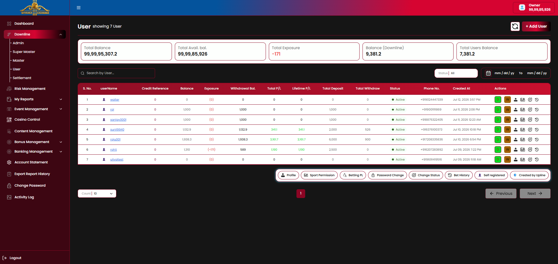End user listing